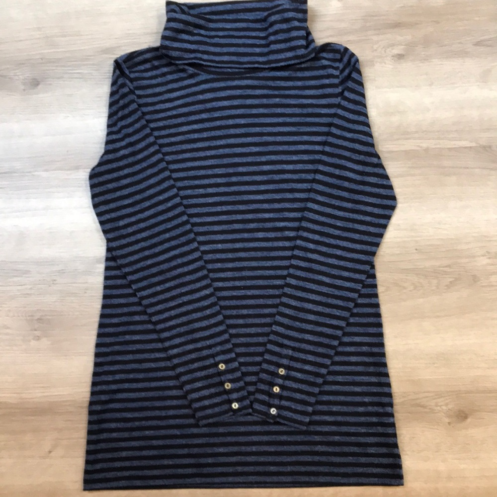 Ann Taylor Loft Women’s Striped Tunic Turtleneck